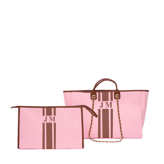 Blush Pink Tote and Ultimate Cosmetic Duo