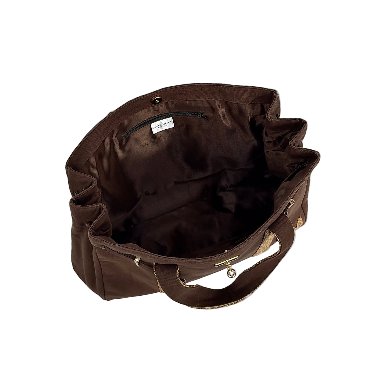 The Beaded Boat Bag - Chocolate