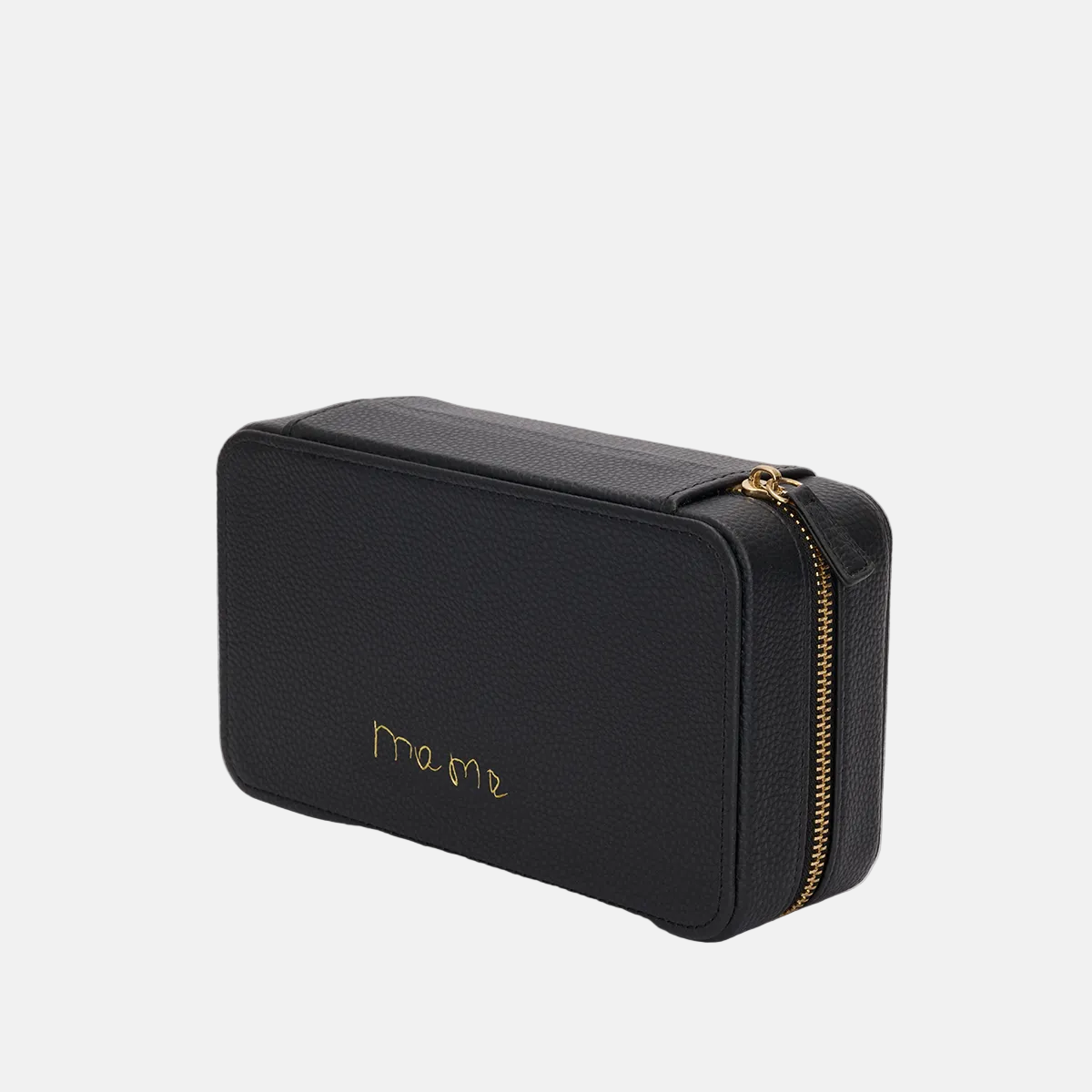 Leather Jewellery Box with Hand Written Note - Black