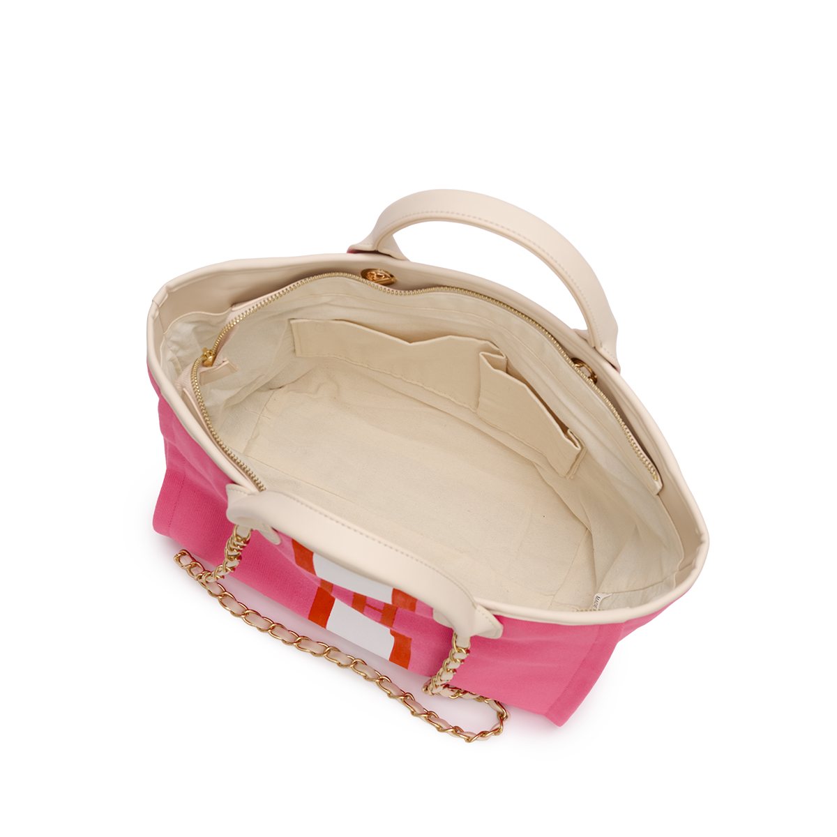 The Lily Canvas Tote - Hot Pink - Medium