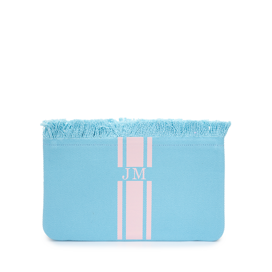 Fringe Baby Blue with Pink