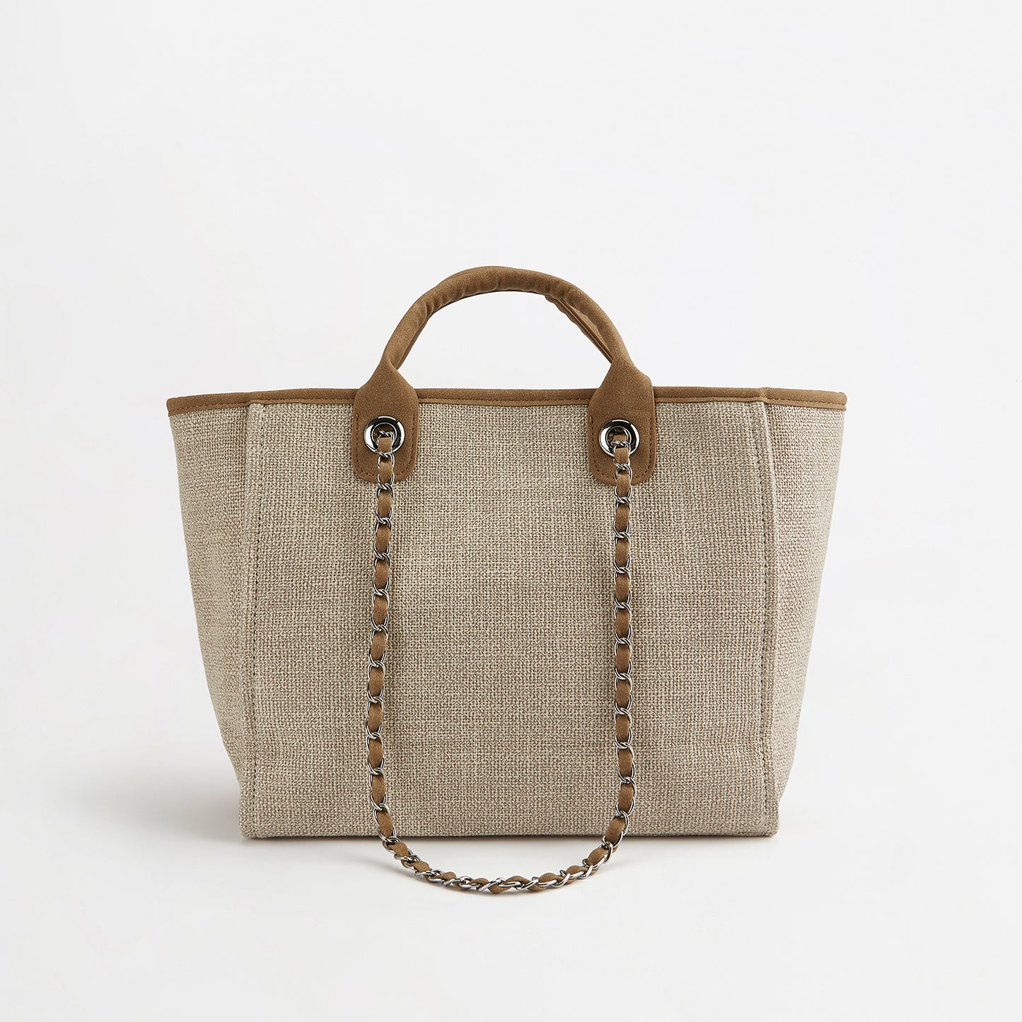 The Lily Canvas Tote - Soft Fawn - Medium