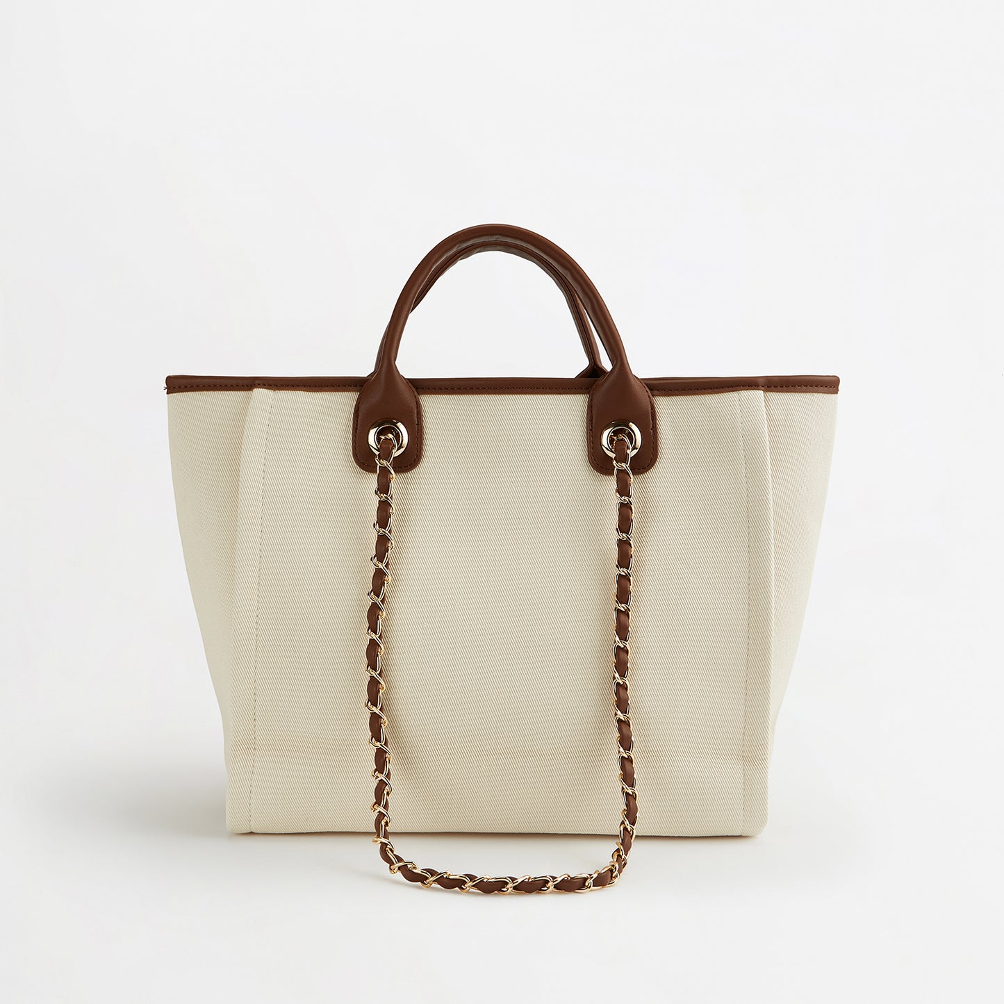 The Lily Canvas Tote - Cream - Medium
