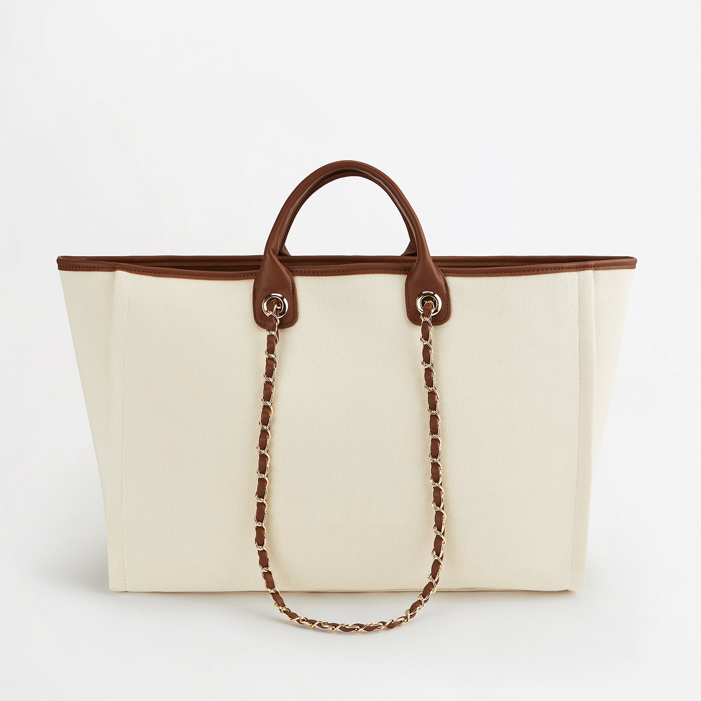 The Lily Canvas Tote - Cream - Jumbo