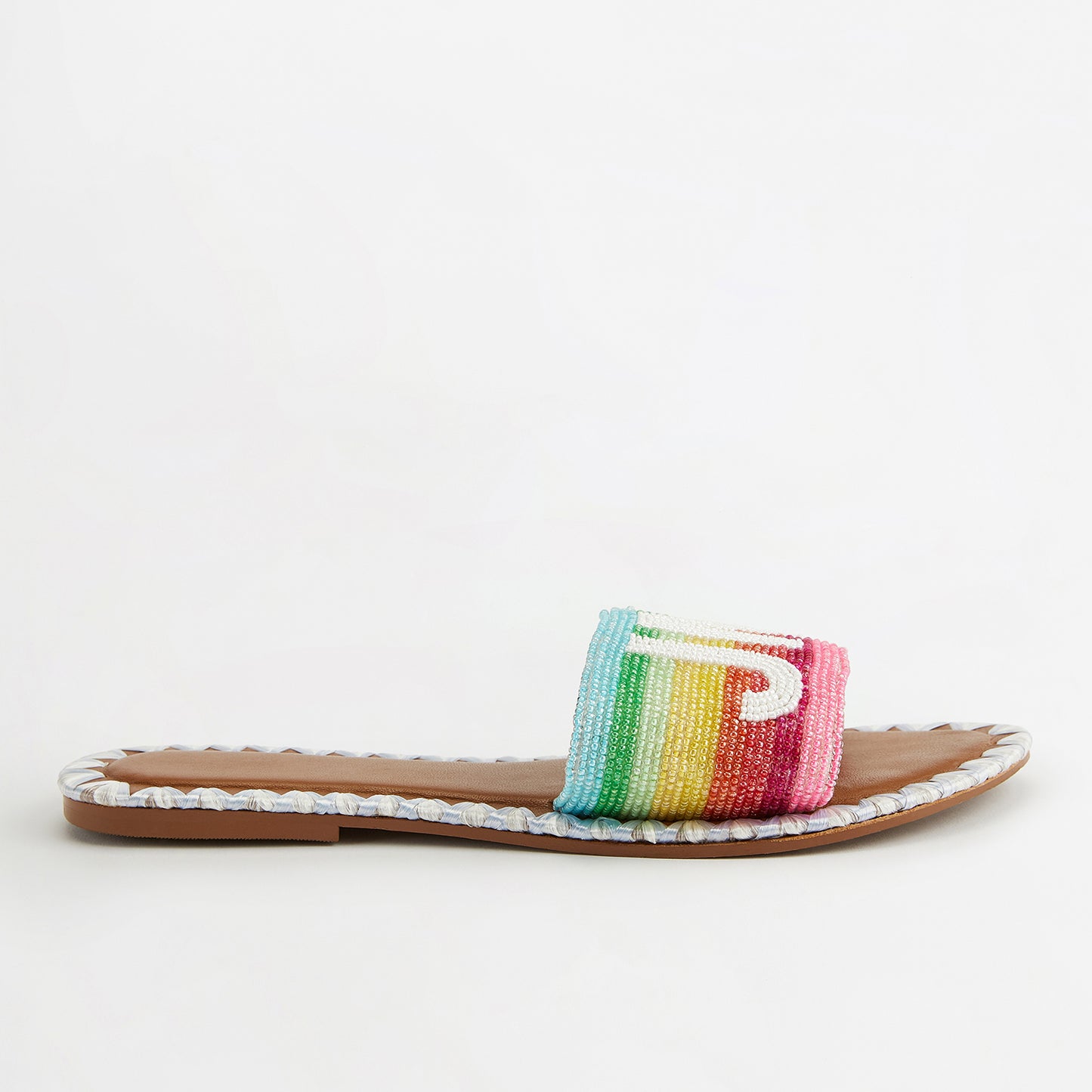 Beaded Sandals - Rainbow