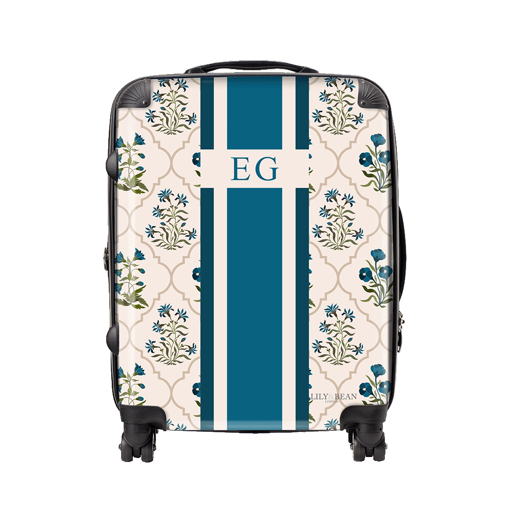 Hardshell Luggage - Blue Floral