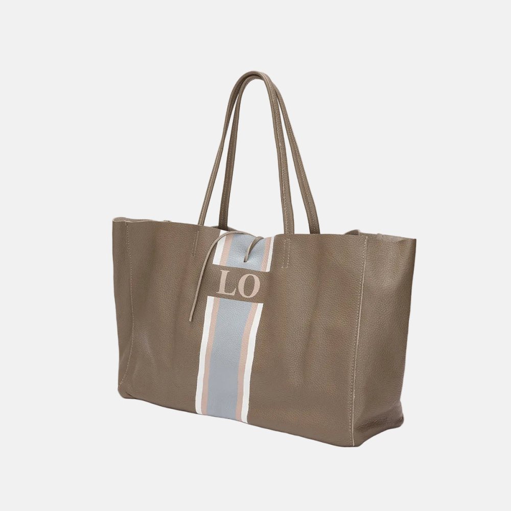 Egerton Italian Leather Shopper - Mocha