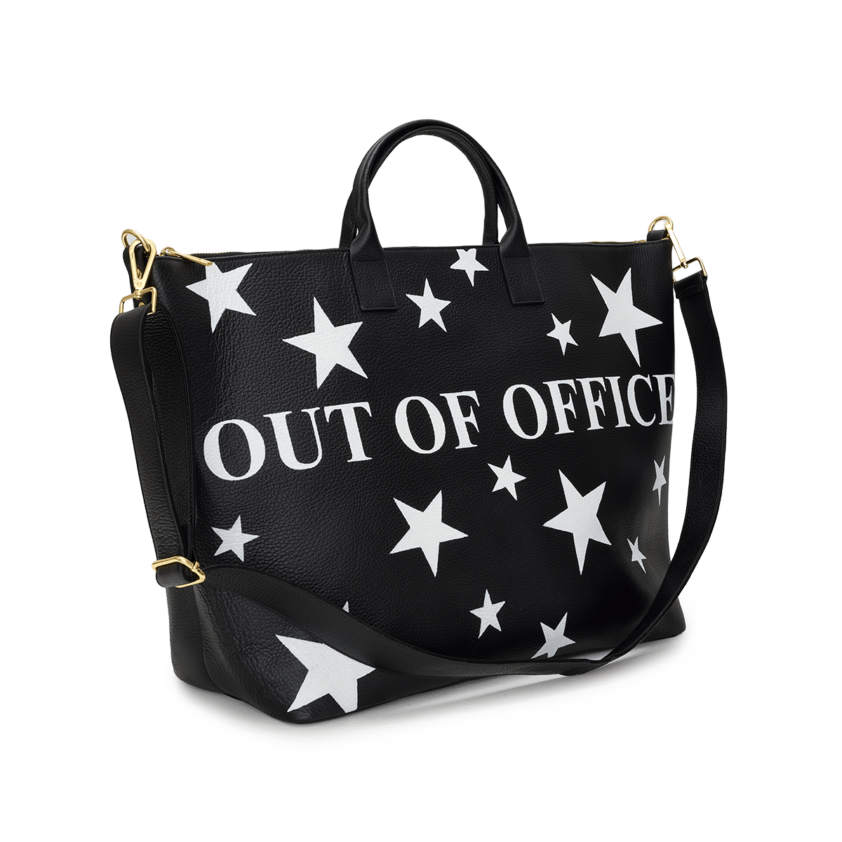 Egerton Weekend Bag - Black with Stars - Out of Office_