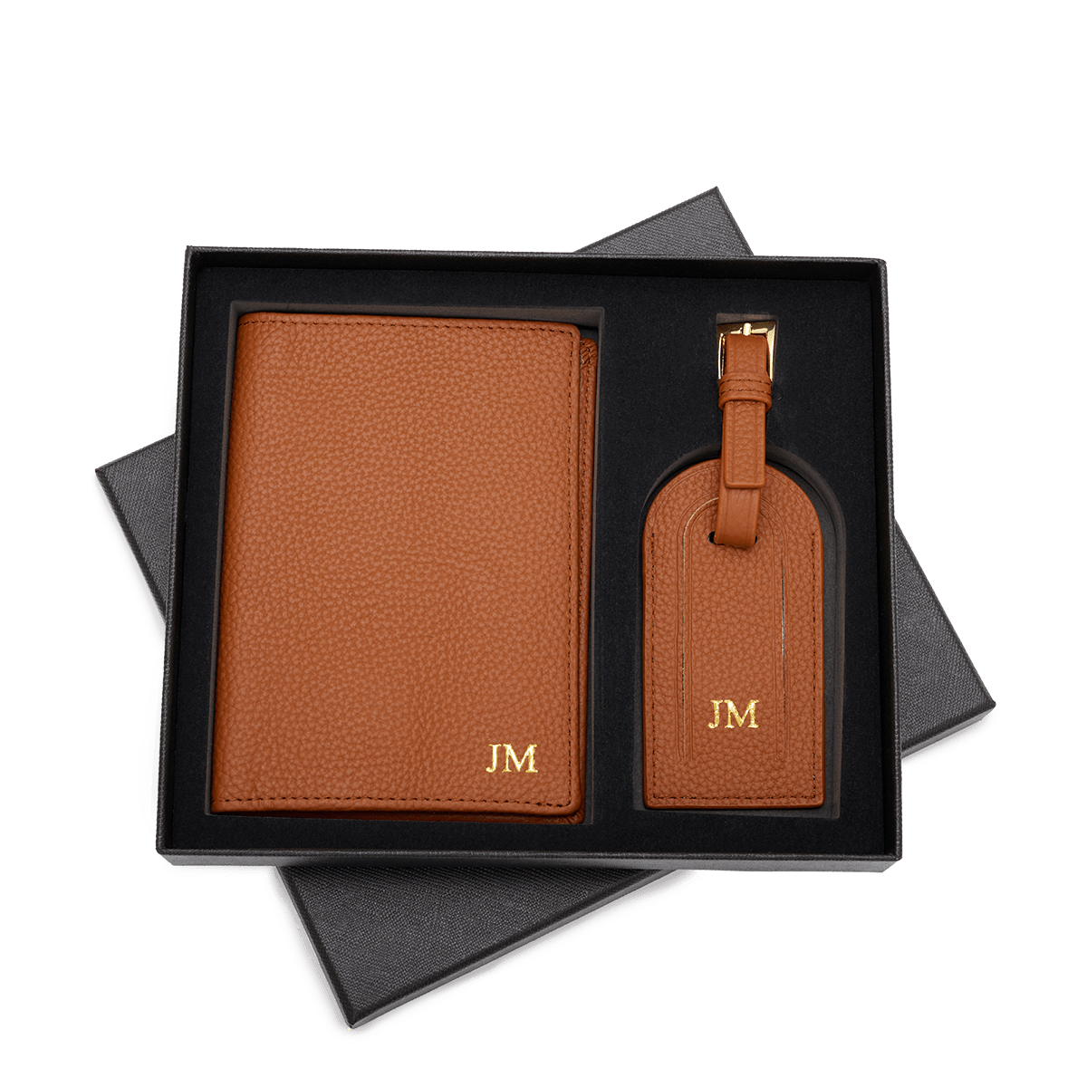 Luggage Tag Set - Tan_