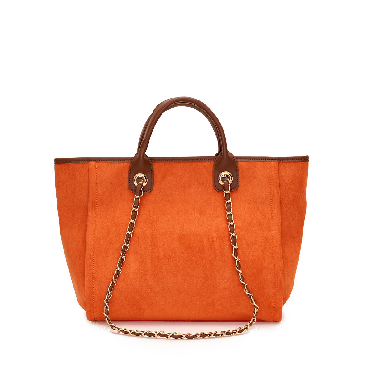 Orange Velvet Bag Medium_