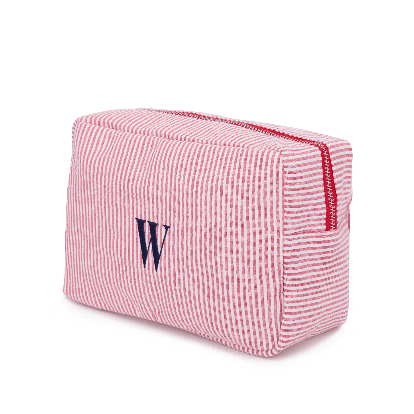 Striped washbag - Red & White_