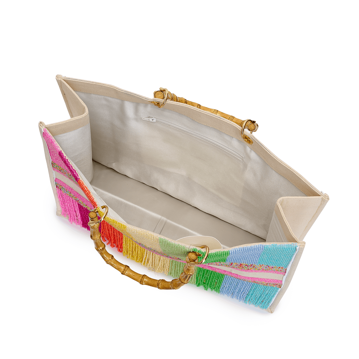 The Juliana Beaded Tote - Rainbow_