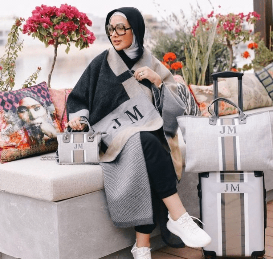 Personalized luggage sets with tote bag and cabin suitcase