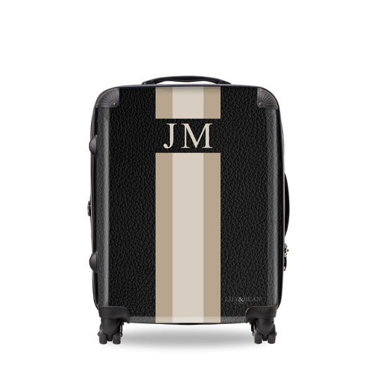Black with Taupe Egerton Hardshell Luggage Design Your Own