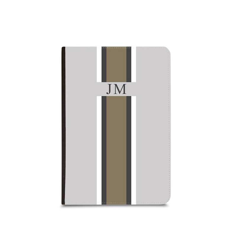 Lily & Bean Classic French White, Grey and Dark Beige Passport Cover