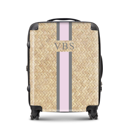 Lily & Bean personalised Luggage Pink and Grey