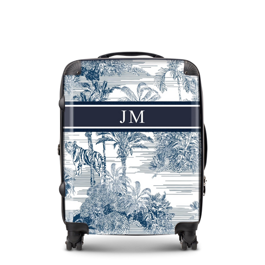 Lily & Bean personalised Isabella Indian Blue Luggage