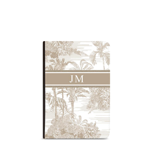 Lily & Bean Isabella Beige Personalised Passport Cover