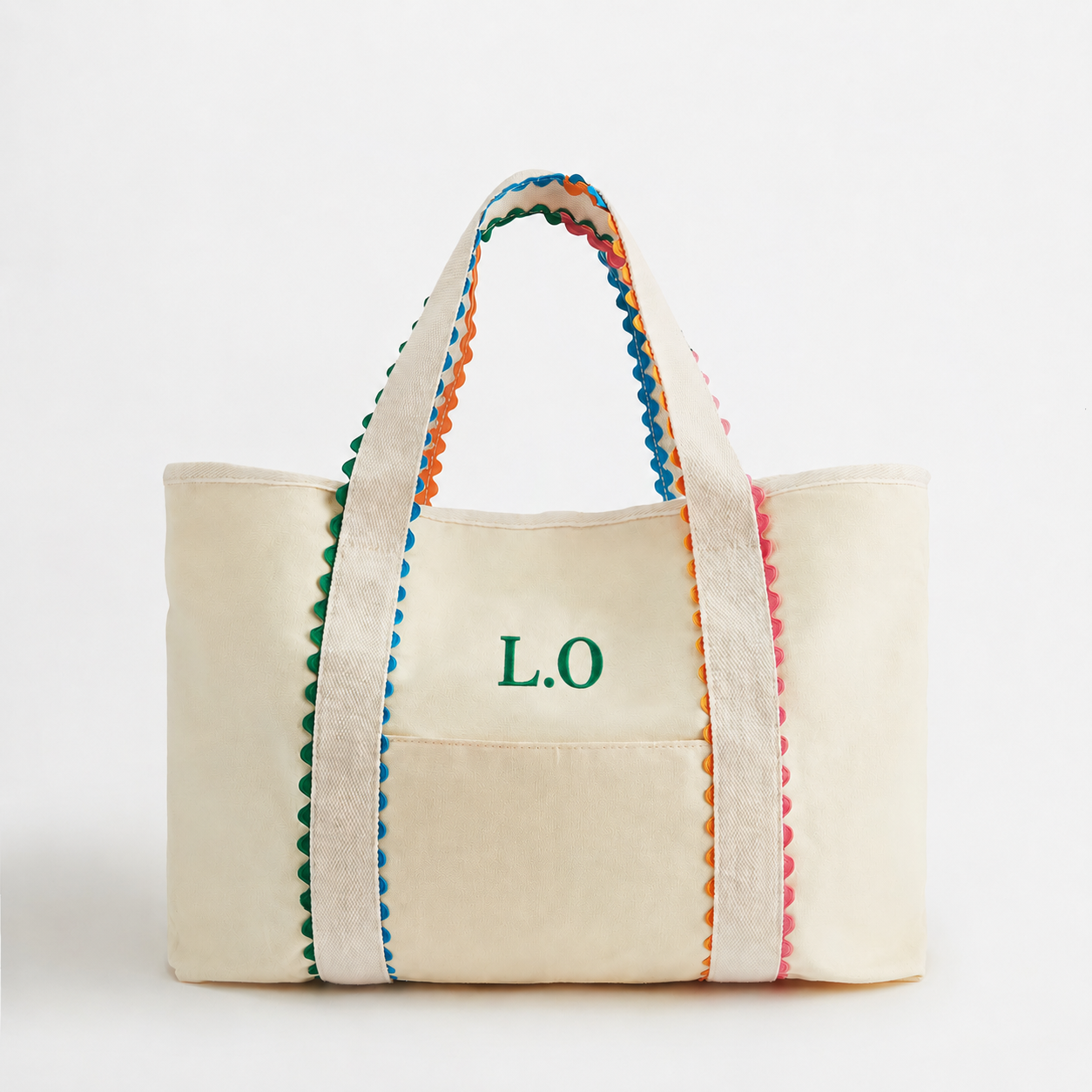 Cream Scalloped Shopper