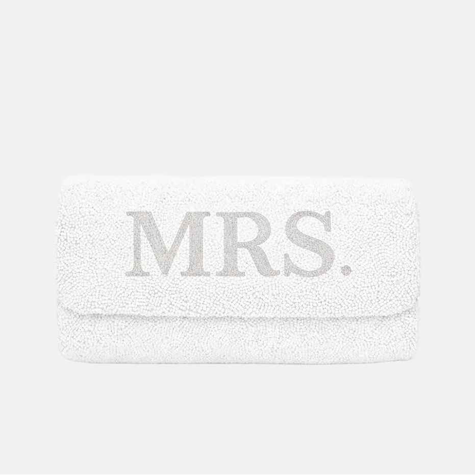 The Bridal Beaded Clutch - MRS.