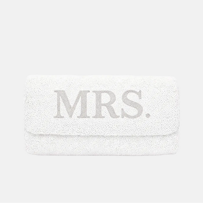 The Bridal Beaded Clutch - MRS.