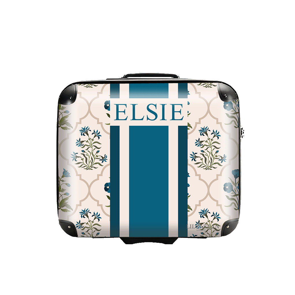 Hardshell Luggage - Blue Floral
