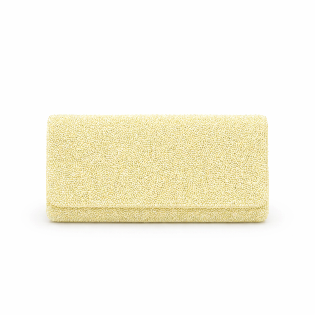 The Custom Beaded Clutch with Note & Initials