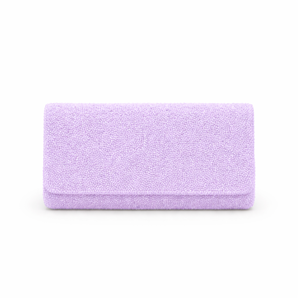 The Custom Beaded Clutch with Note & Initials