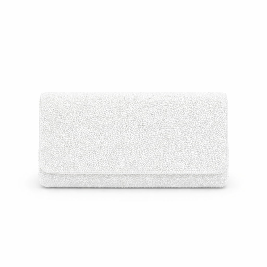 The Custom Beaded Clutch with Note & Initials