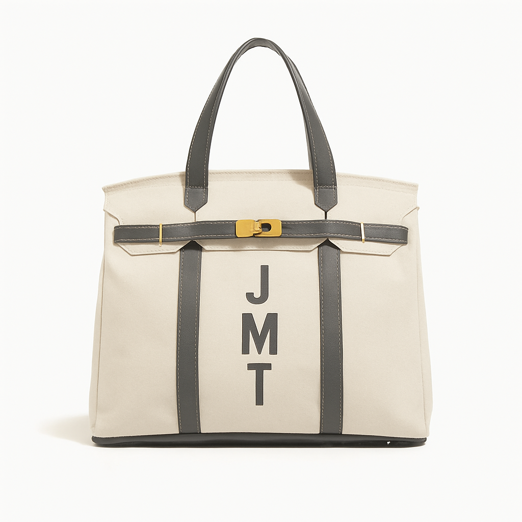 The Not Hettie Bag Grey Canvas