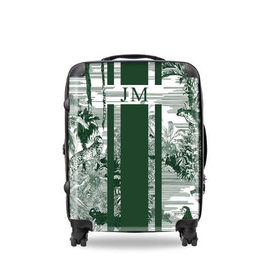 Lily & Bean Limited Edition Racing Green Tropical Medium Suitcase