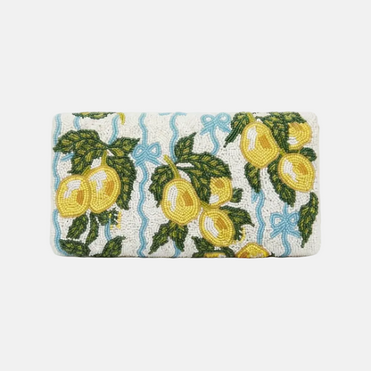 The Italian Lemons Beaded Clutch