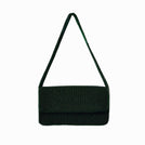 The Beaded Shoulder Bag - Forest Green
