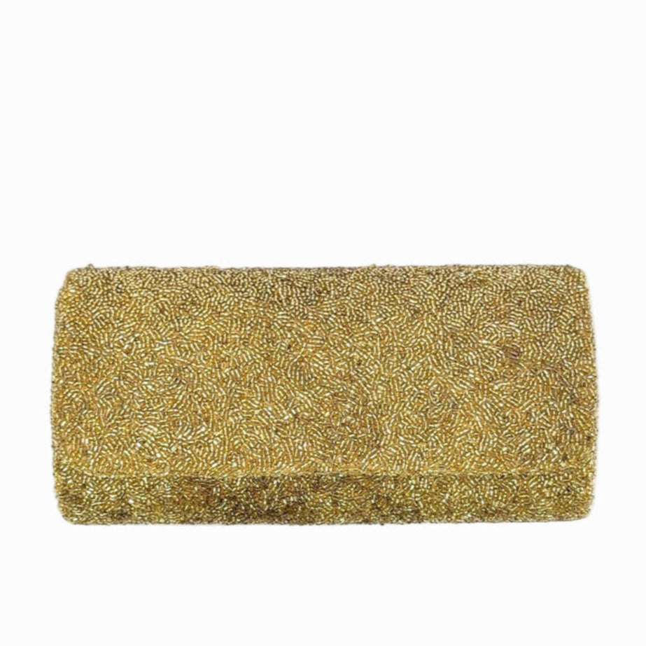 The Gold Beaded Clutch