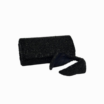 The Black Beaded Clutch