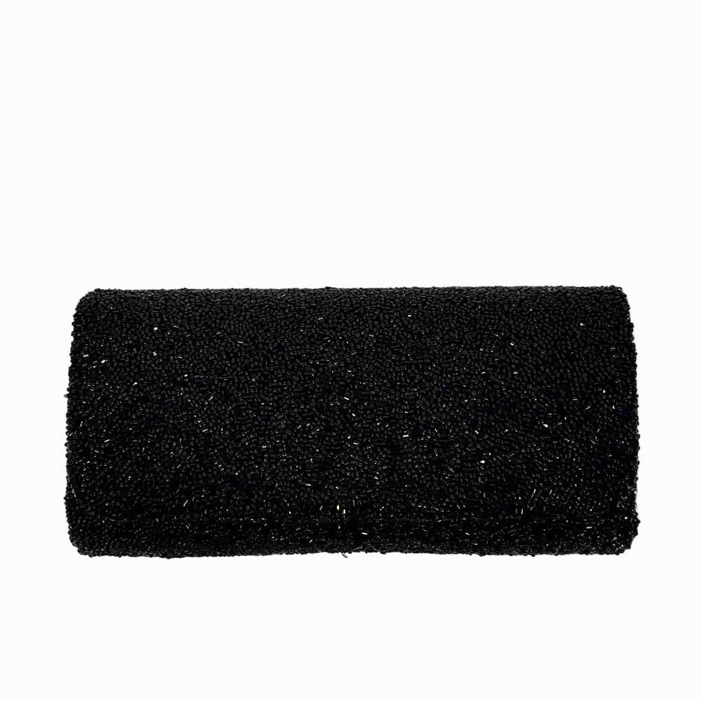 The Black Beaded Clutch
