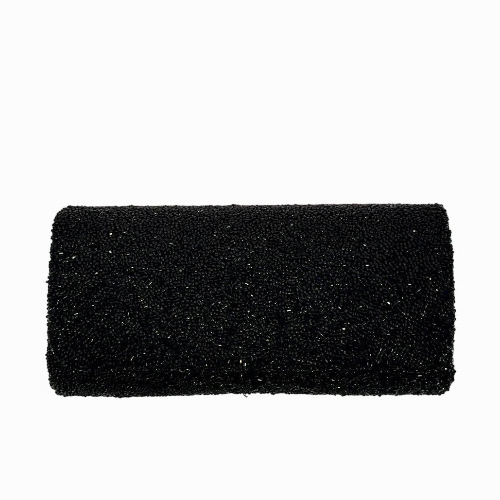 The Black Beaded Clutch