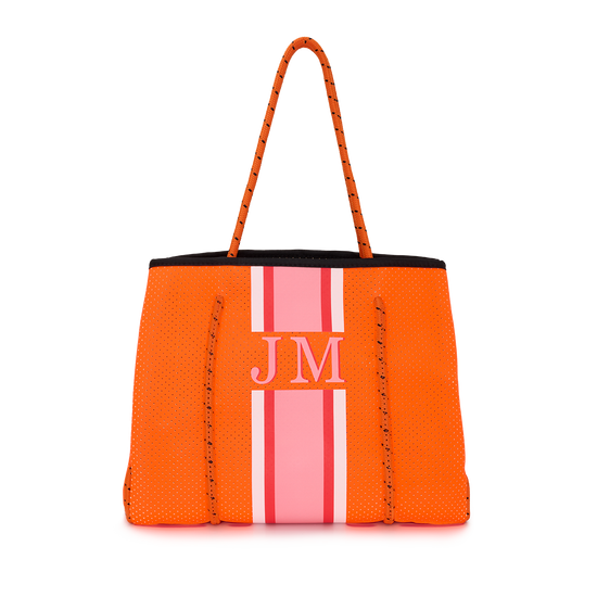 Orange Neoprene Beach Bag