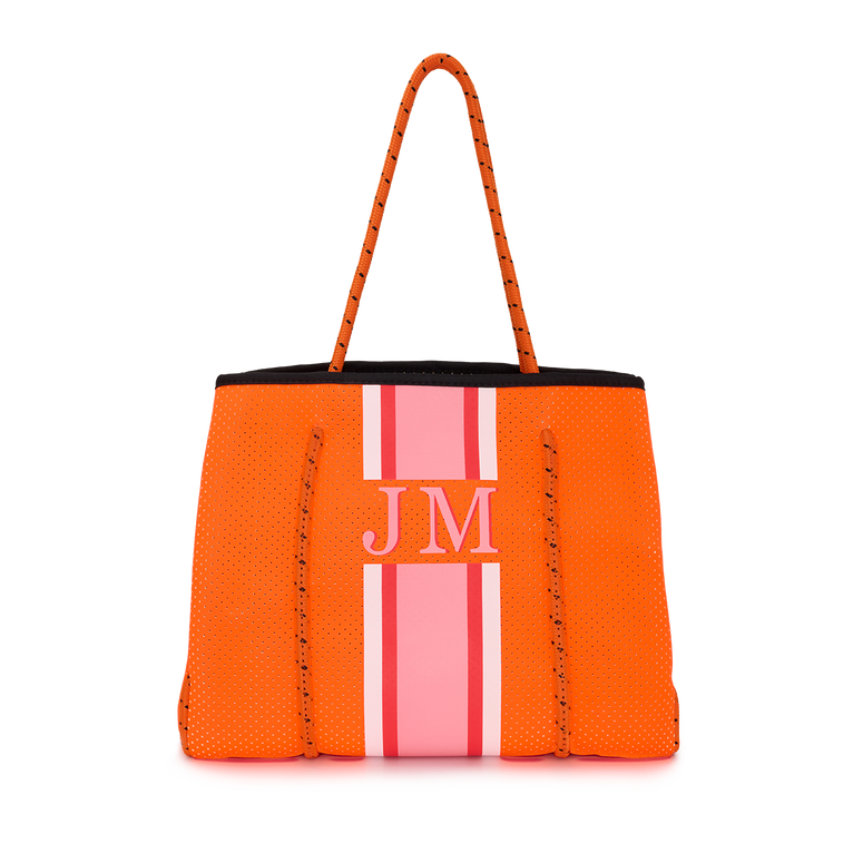 Orange Neoprene Beach Bag