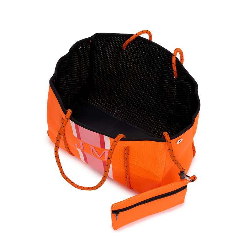 Orange Neoprene Beach Bag