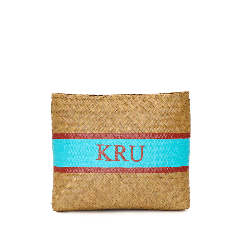 L B Straw Shopper Clutch Design Your Own