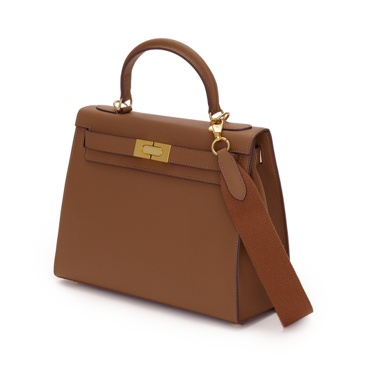 Supersize Evie Leather Bag Tan