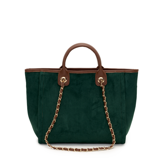 Green Velvet Bag Medium