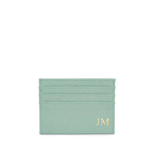 Mint Leather Card Holder