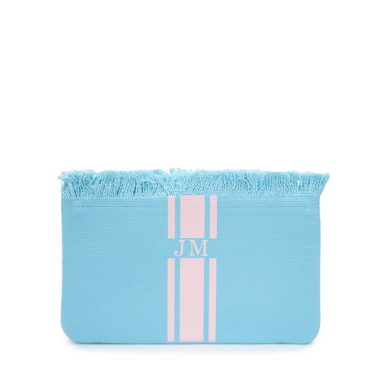 Fringe Baby Blue with Pink