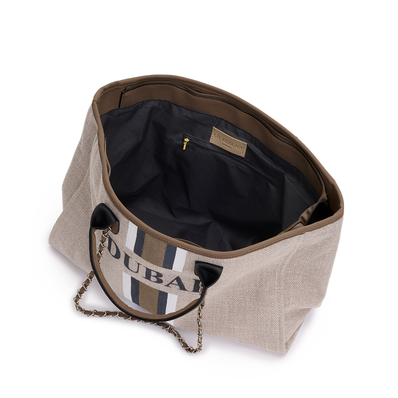 The Lily Canvas Weekender Jumbo Beige Out of Office