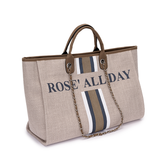 The Lily Canvas Weekender Jumbo Beige Rosé All Day