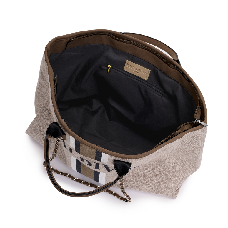 The Lily Canvas Weekender Jumbo Beige Maldives