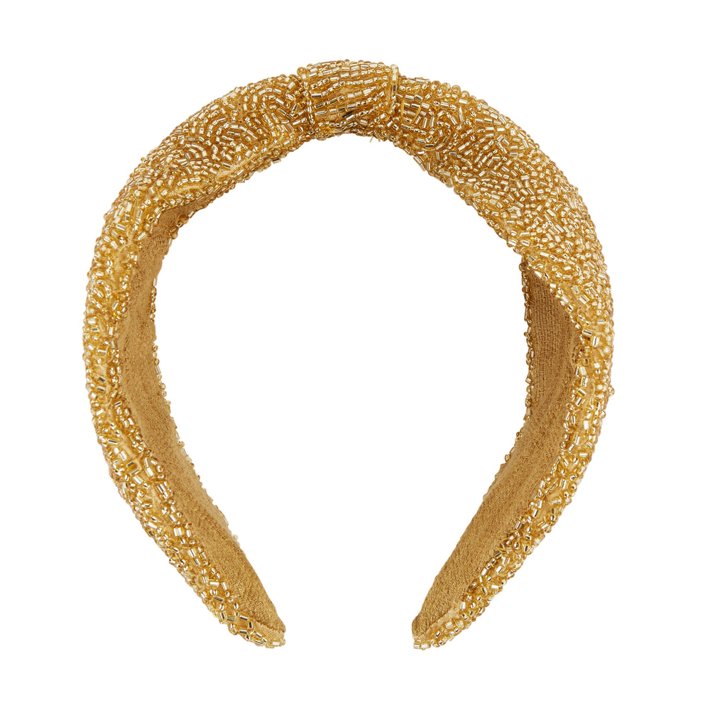 The Gold Beaded Headband