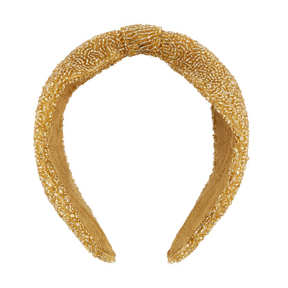The Gold Beaded Headband